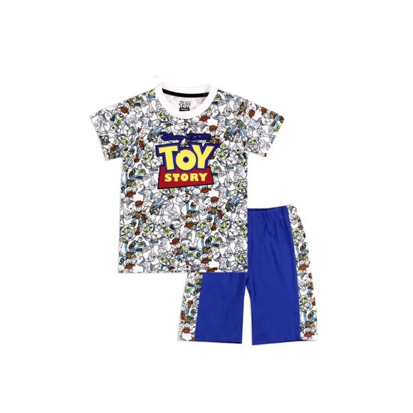 Disney Pixar Toy Story Boys 2-Piece Short Set | Woody & Buzz T-Shirt + Shorts - Picture 3 of 3